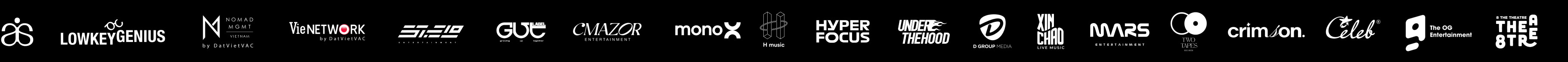 Entertainment label partner logos